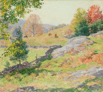 Hillside Pastures—September by Willard Leroy Metcalf